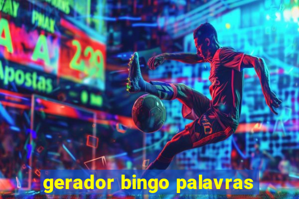 gerador bingo palavras